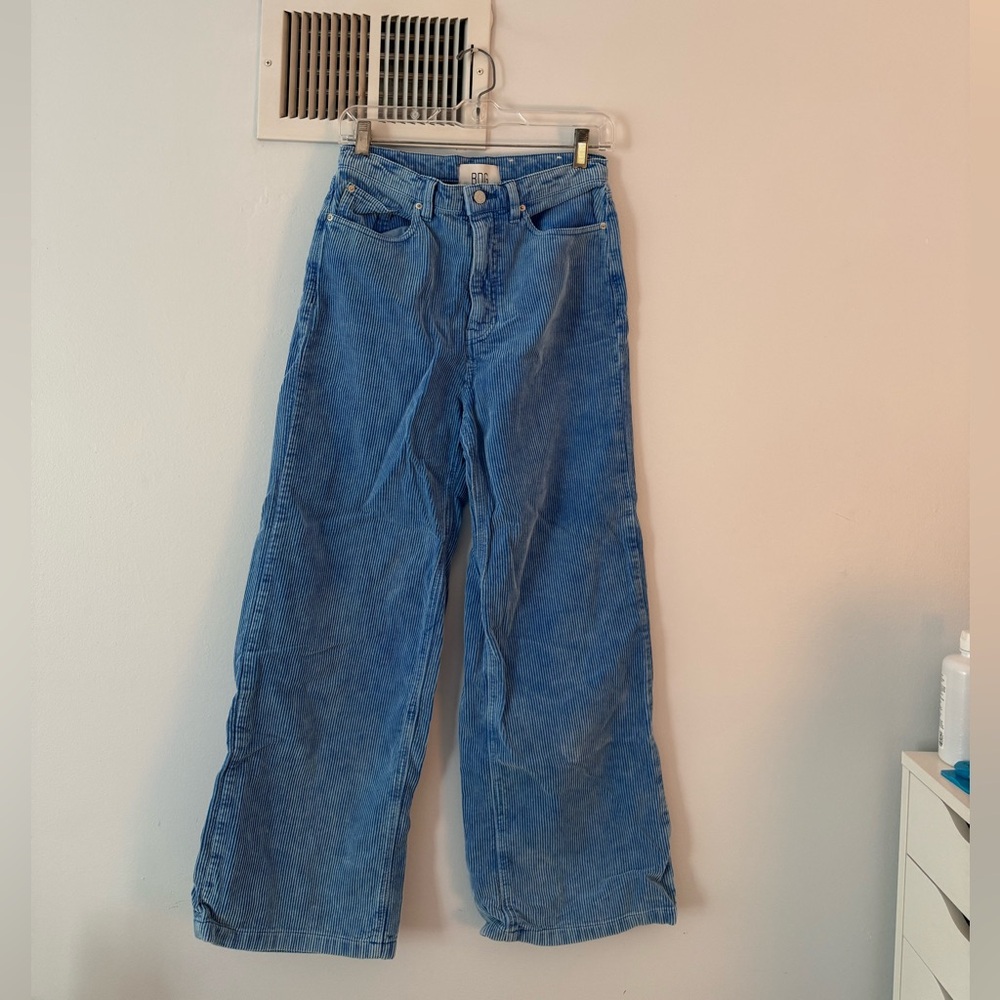Blue corduroy Women's Jeans